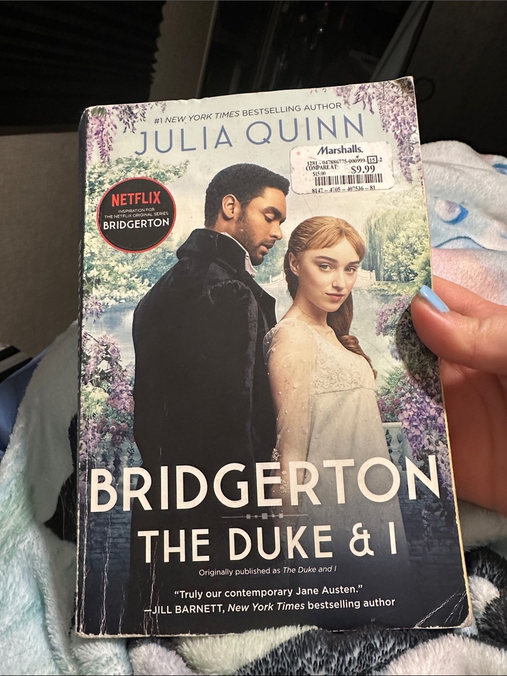 Bridgerton: The Duke & I by Julia Quinn - Illustrated Paperback, Blue Cover